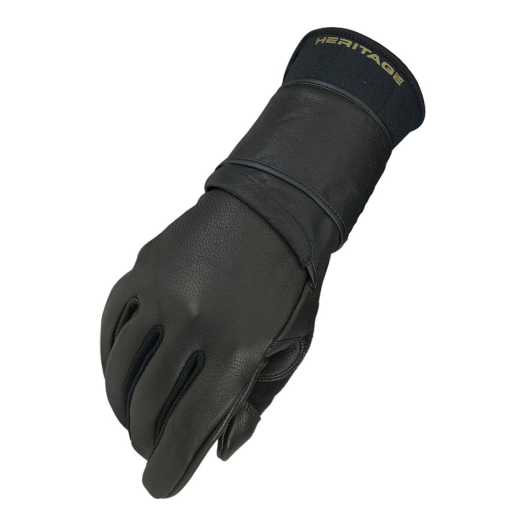 Heritage Pro 8.0 Bull Riding Glove (Right Hand Only) Black / 11