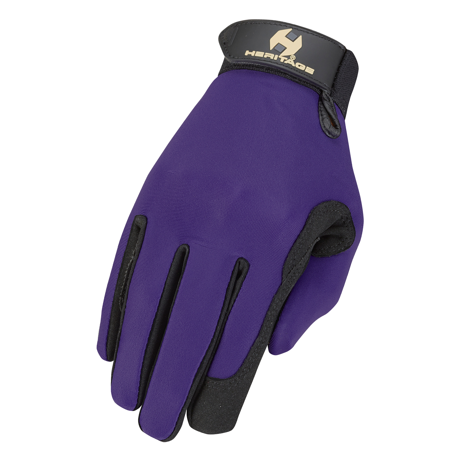 Size Large Purple Shires Adults Newury Horse Riding Gloves
