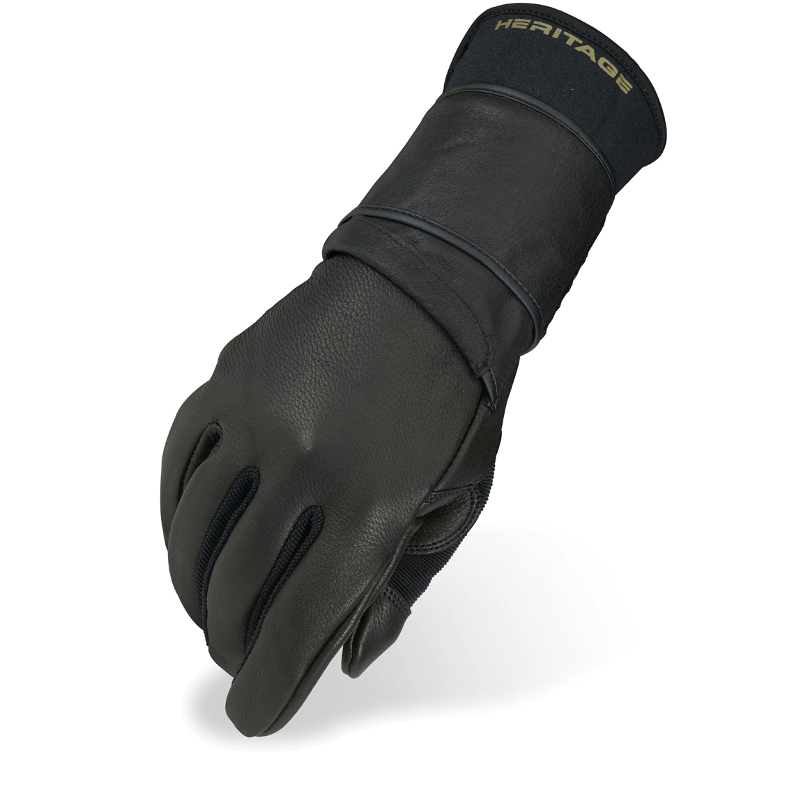 Heritage Pro 8.0 Bull Riding Gloves Black Size 10 